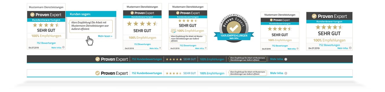 Das Bewertungssiegel, das alles kann